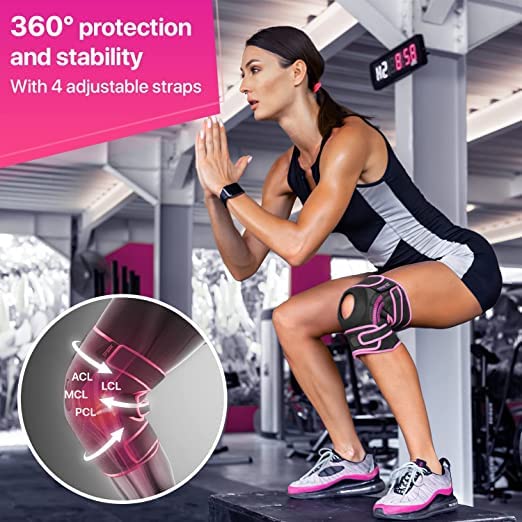 DR. BRACE ELITE Knee Brace with Side Stabilizers & Patella Gel Pads for Maximum Knee Pain Support and fast recovery for men and women-Please Check How To Size Video