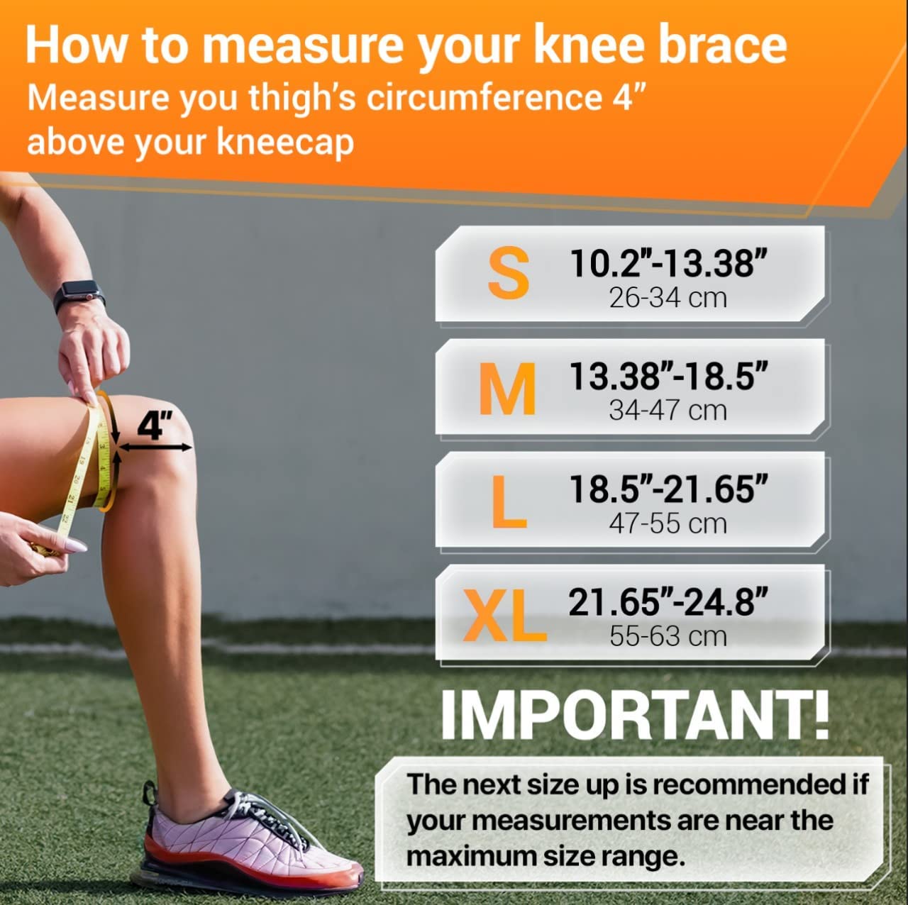 DR. BRACE ELITE Knee Brace with Side Stabilizers & Patella Gel Pads for Maximum Knee Pain Support and fast recovery for men and women-Please Check How To Size Video